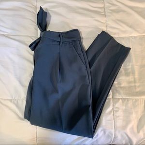 LOFT | High Rise Straight Tie Front Work Pant